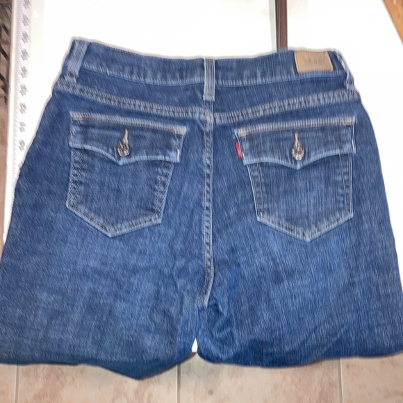 Levi's Perfectly Slimming Boot Cut 512 Jeans 10 Short Medium Cotton Blend - Picture 15 of 16